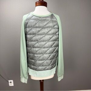 Holden men's Down crew sweater Long sleeve Pull over Sz M Cozy cabincore Ski